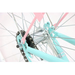 Dámsky retro bicykel 28" Lavida 1-prevodový Modrý, ružové kolesá